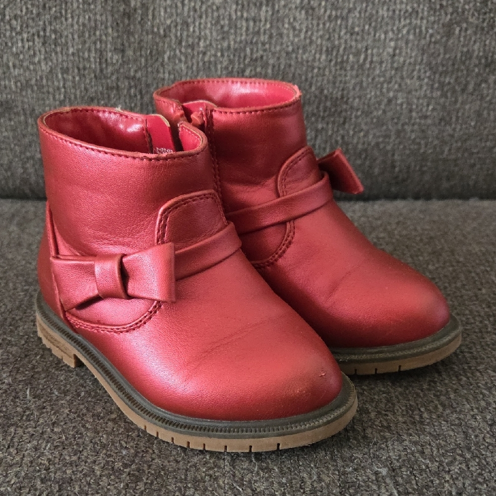 Cat & Jack- Stylish Red Kids Boots